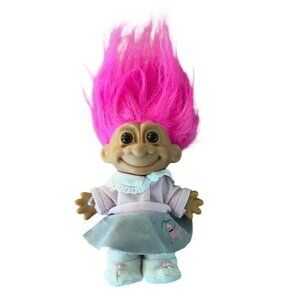 Russ Berrie My Lucky 1950s Poodle Skirt Troll Doll